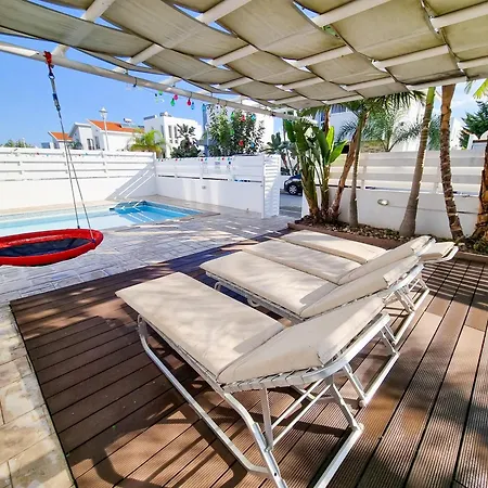 Beach Villa With Private Pool And Bbq 17 Perivolia Exterior photo